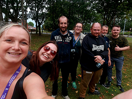 A photograph of the sports day held
